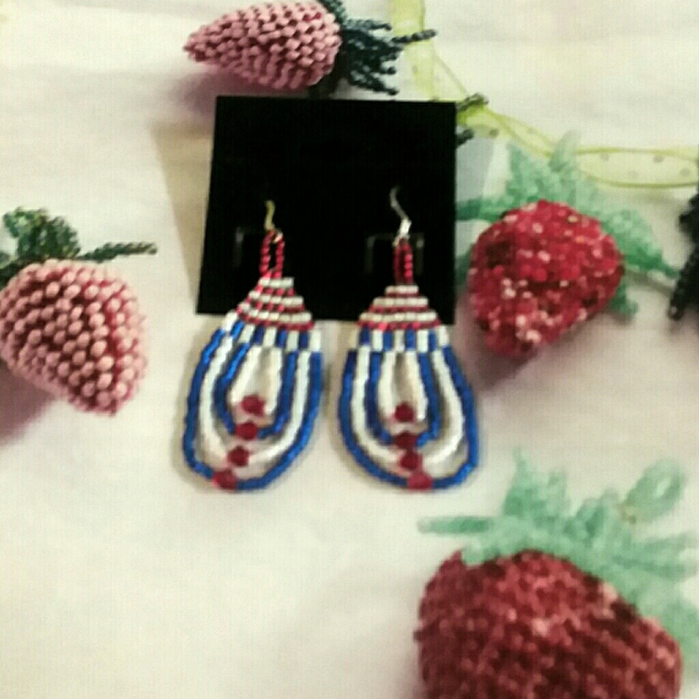 Star Spangled Loop Earrings